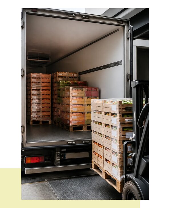 Перевозка сельхозпродукции на паллетах с доставкой в Юбилейного