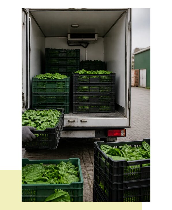 Перевозка шпината в Юбилейного с сохранением свежести продукции